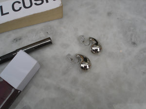 Mini Macey Clip-on Earrings - Silver