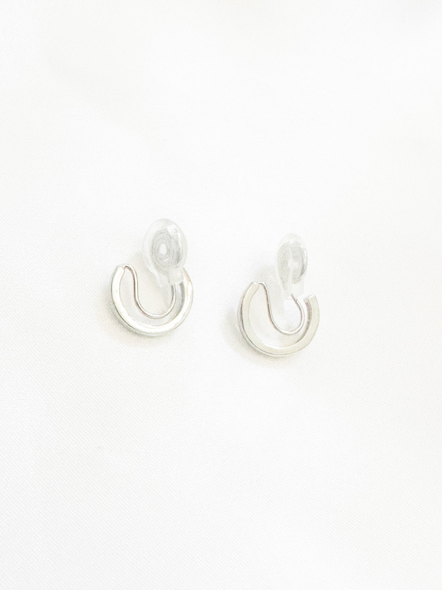Mini Silver Huggie Clip-on Hoops – JYC