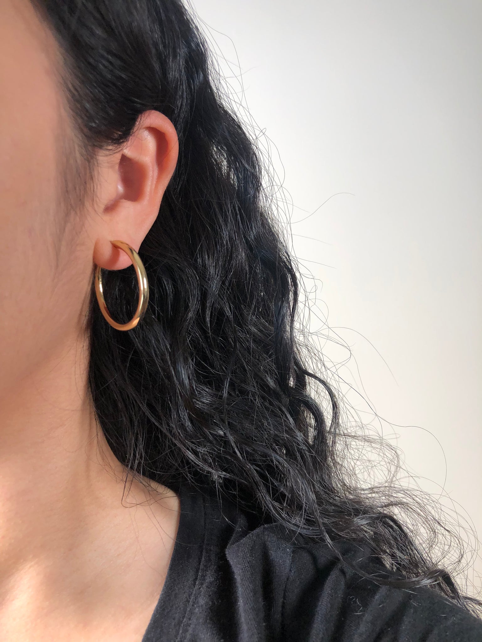 Clip on gold hoop earrings deals