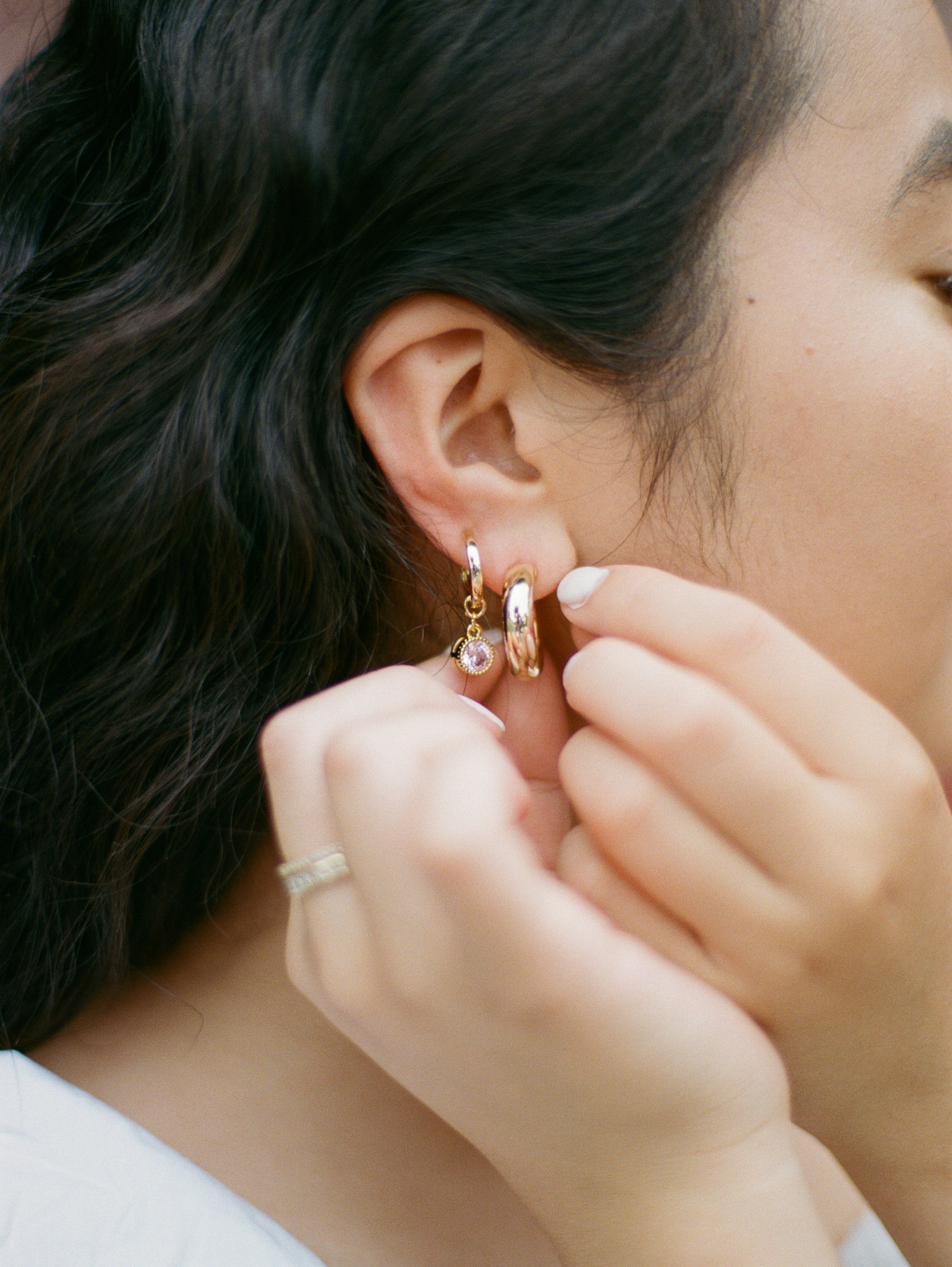 Chunky clip on hoop 2025 earrings