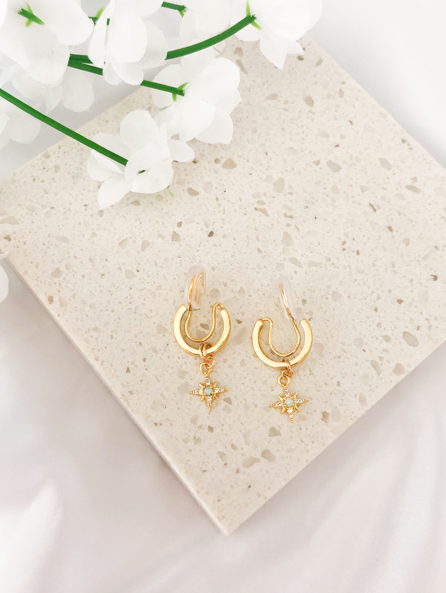 Sophia Huggie Clip-on Hoops – JYC