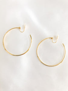 Simple Clip Hoop Earrings